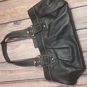 Coach leather black purse